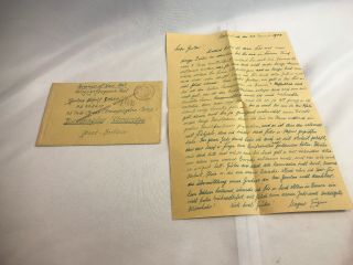 Wwii Ww2 German Letter,  Feldpost,  Pow,  Camp Breckenridge,  Po,  7