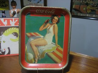1939 Coca Cola Tray American Art Worls Cosocton Ohio