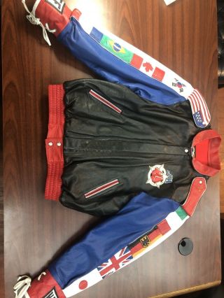 Vintage Worn Jeff Hamilton Boxing L Leather Jacket One Of A Kind Most See