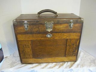 Vintage H.  Gerstner & Sons 11 Drawer Oak Machinist Tool Chest Made In Usa