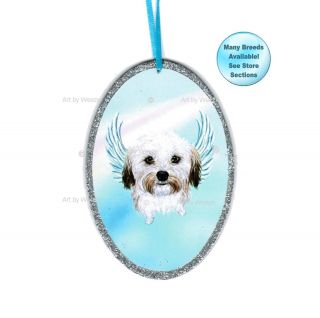 Havanese Angel Ornament Dog With Wings Christmas Ornament Pet Memorial