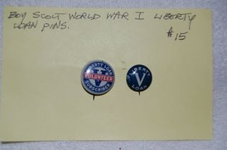 Boy Scout World War 1 Liberty Loan Pins