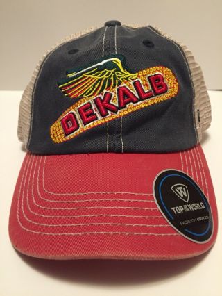 Dekalb Liberty Top Of The World Hat - Red Bill - Mesh Back - Winged Ear