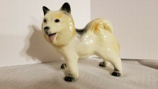 Vintage Robert Simmons Dog Figurine Samoyed Husky ? W/ Foil Label Xclnt Cond 5 "