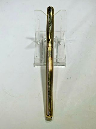 Vintage Gold Tone Mont Blanc Slim Model Ballpoint Presentation Pen