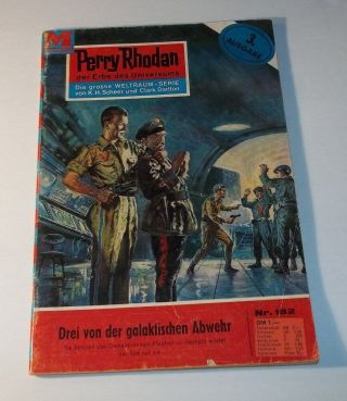 Perry Rhodan 182 Vg,  1960 Science Fiction/horror Book Tpb Gn German Language