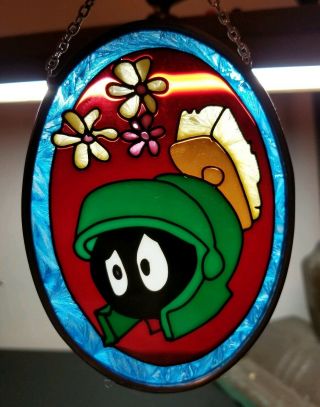 Marvin The Martian Dale Tiffany Stained Glass Sun Catcher.