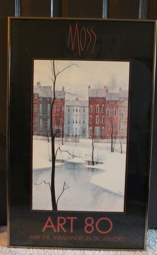 P.  Buckley Moss Poster Of Art 80 Washington Dc Armory 1981 Hand Signed In 1982