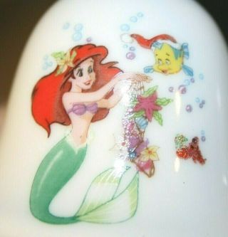 Grolier Porcelain Bell Ornament - Disney Little Mermaid Ariel Flounder Sebastian