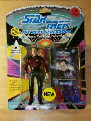 Star Trek The Next Generation Q Action Figure W/space Cap Playmates 1993