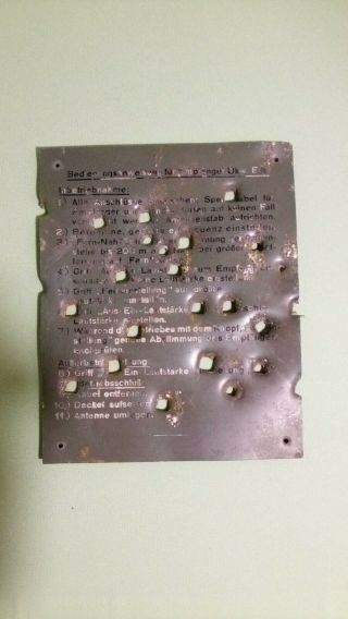 Corrupted Shield Of The Radio From German Bunker Baburkin Stalingrad Relic Ww2