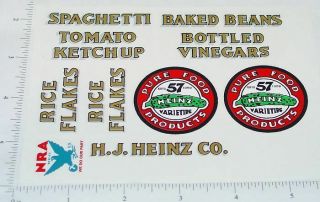 Metalcraft Heinz 57 Pickle Truck Sticker Set Mc - 010