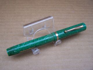 C1915 Large Sheaffer White Dot Lifetime Green Jade Fountain Pen lifetime Nib D 3