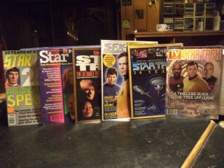 Star Trek Anniversary & Special Magazines - 6 Total See Discription For Details