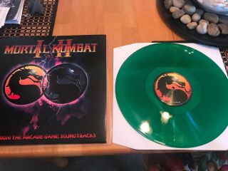 Mortal Kombat I & Ii 1 2 Arcade Soundtrack Green Reptile Vinyl Record Lp /200