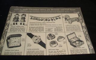 Vintage 1950s Christmas Gift Guide For Brownies And Girl Scouts Booklet