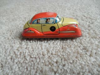 Tin Wind Up Car for Road Course Western Germany 1950s Distler Schuco Bavaria 3