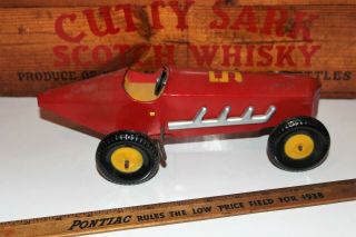 Vintage Wind Up Tin Toy Racing Race Car 5