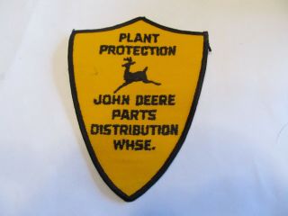 Plant Protection Illinois John Deere Parts Security Police Patch Old Cheese Clot
