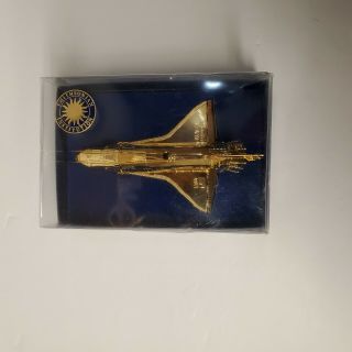 Space Shuttle Enterprise Nasa Smithstonian Enterprise Gold Ornament Christmas