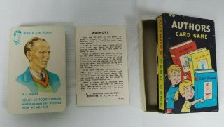 Authors Card Game,  Complete,  E.  E.  Fairchild Corporation,  Rochester,  Ny