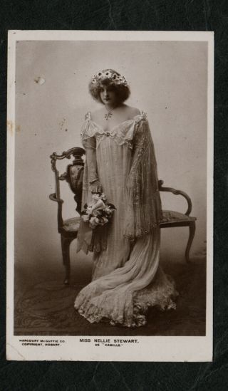 S1413) 1907 Postcard Of Australian Actress " Miss Nellie Stewart " 1858 - 1931