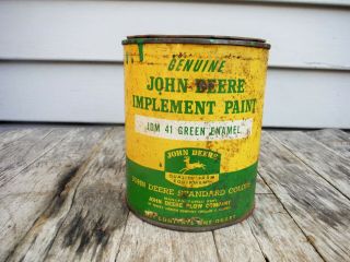 Vintage John Deere 1 Quart John Deere Green Paint Can Oil Can 4 Legged Deer