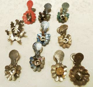 10 Antique Christmas Tree Candleholders Candle Holders Clip - On