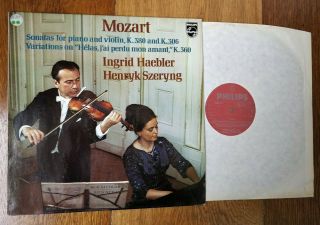Philips 6500 144 Mozart Piano Violin Sonata Ingrid Haebler Henryk Szeryng Nm