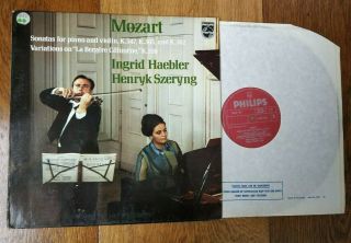 Philips 6500 145 Mozart Piano Violin Sonata Ingrid Haebler Henryk Szeryng Nm