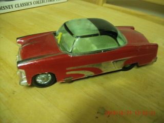 Irwin Toy Car Friction Motor W/ Wipers Ford Sunliner Design Good Shape
