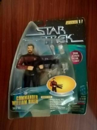 1997 Star Trek Tng 6 " Commander William Riker Figure - Package