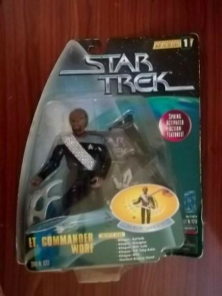 1997 Star Trek Tng 6 " Lt.  Commander Worf Figure - Package