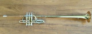 Vintage Getzen Deluxe Tone Balanced Herald Trumpet With Hard Case