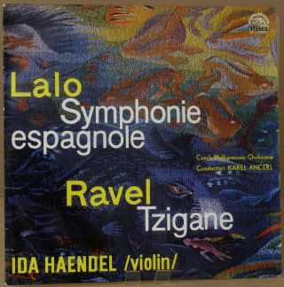 Supraphon 1st Red Sua St 50615 Nm Ida Haendel Lalo,  Ravel Sample Record?