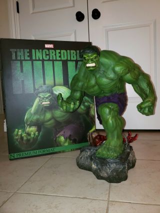 The Incredible Hulk Premium Format Statue Figure Sideshow Marvel Sample
