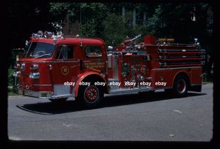 Baltimore Md E2 1969 American La France Pumper Fire Apparatus Slide