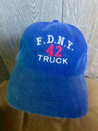 Fdny Truck 42 Ball Cap York Fire 9 - 11 - 01