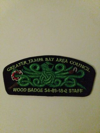 Greater Tampa Bay Area Council Csp Wood Badge S4 - 89 - 18 - 2 Staff