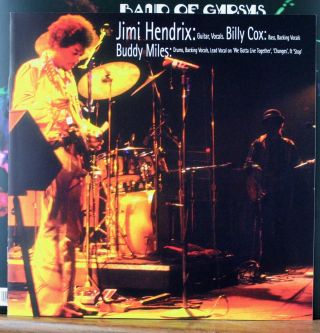 Jimi Hendrix ‎Band of Gypsys - Live At The Fillmore East - 1999 triple LP 3