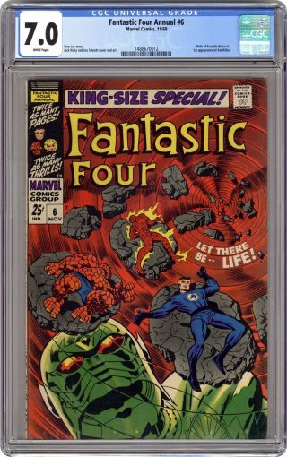 Fantastic Four Annual 6 Cgc 7.  0 1968 1488670012