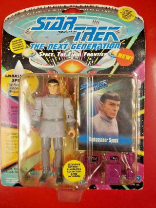 Vintage Next Generation Star Trek Commander Spock Action Figure