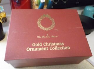Danbury 23 Kt Gold Plated Christmas Ornaments 12 Pc Set