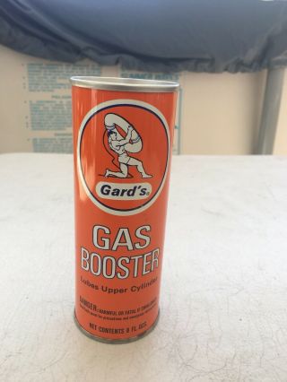 Vintage Gards Gas Booster Upper Cylinder Lubricant.  Colors Are Very Bright.