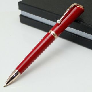 Luxury Muses Marilyn Monroe Lady Signature Ballpoint Pen Red With Pearl Clip