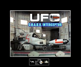 Gerry Anderson Tv Series Ufo Shado Interceptor 8 " X10 " Photo - 11 " X14 " Black Matted