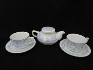 Mlesna Lanka Porcelain Tea Pot,  Tea Cups And Saucers