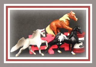 ❤3 Breyer Horse Mini Whinnies Joy Quarter Horse Saddlebred 72008 300101 Lot❤
