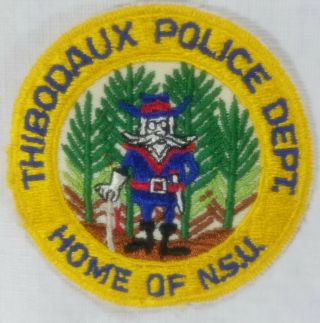 Thibodaux Louisiana Police Department Patch Vintage