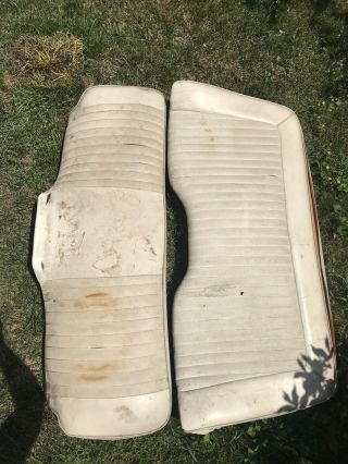 1970 - 1974 Plymouth Barracuda Dodge Challanger Seat White Vintage Muscle Car